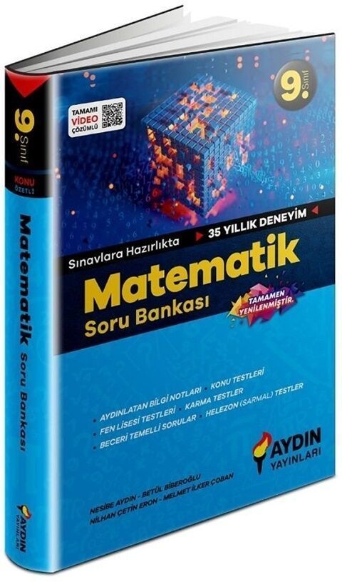 Aydın Yayınları 9. Sınıf Matematik Konu Özetli Soru Bankası