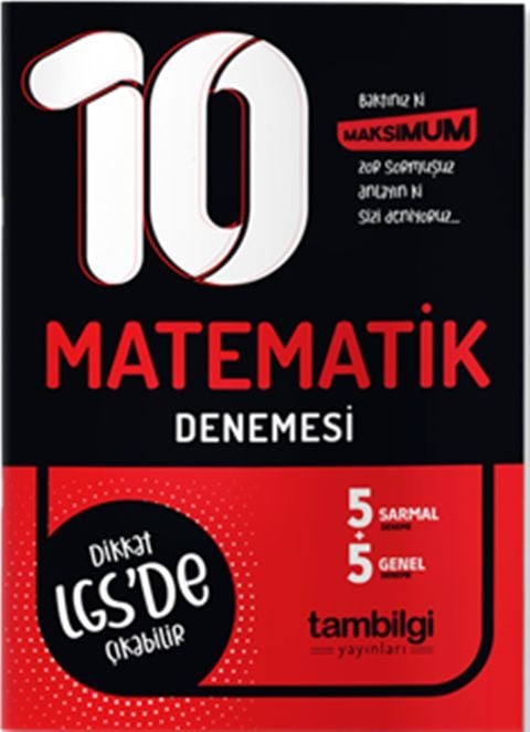 Tambilgi Yayınları 8. Sınıf LGS Matematik 10 lu Branş Denemesi