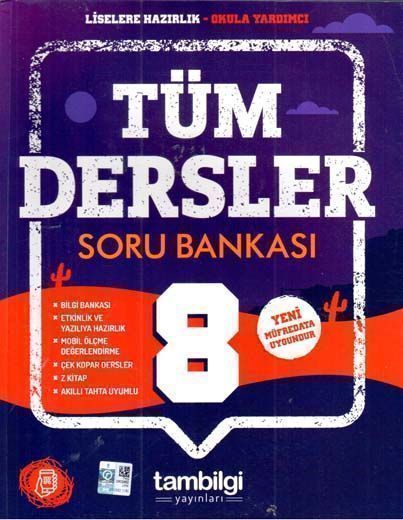 Tambilgi Yayınları 8. Sınıf Tüm Dersler Soru Bankası