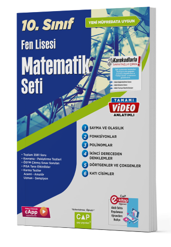 Çap 10. Sınıf Matematik Seti Fen Lisesi