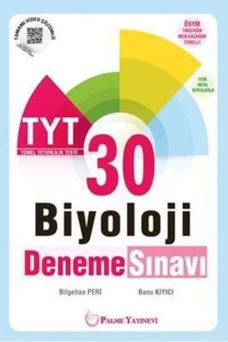 Palme Yayınları TYT Biyoloji 30 Deneme Sınavı