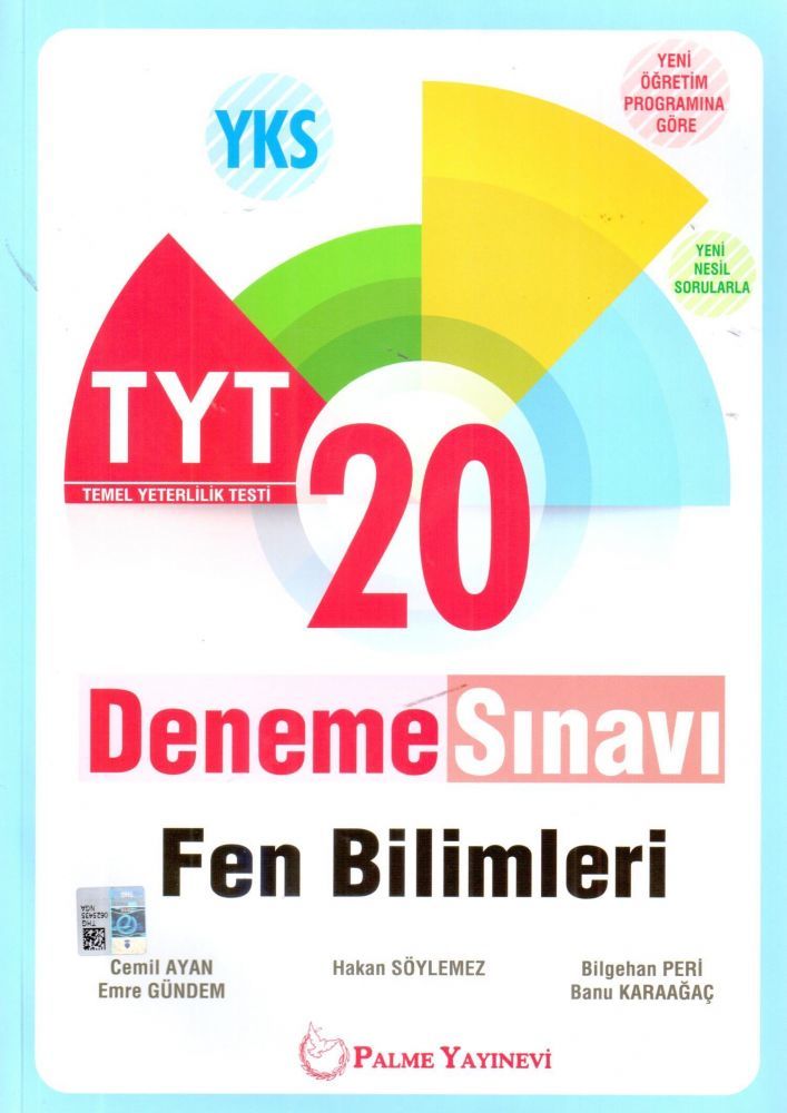 Palme Yayınları TYT Fen Bilimleri 20 Deneme Sınavı