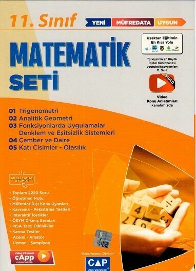 Çap Yayınları 11. Sınıf Matematik Anadolu Seti