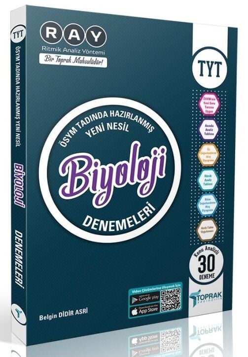 Toprak Yayıncılık TYT Biyoloji 30 Deneme Kitabı