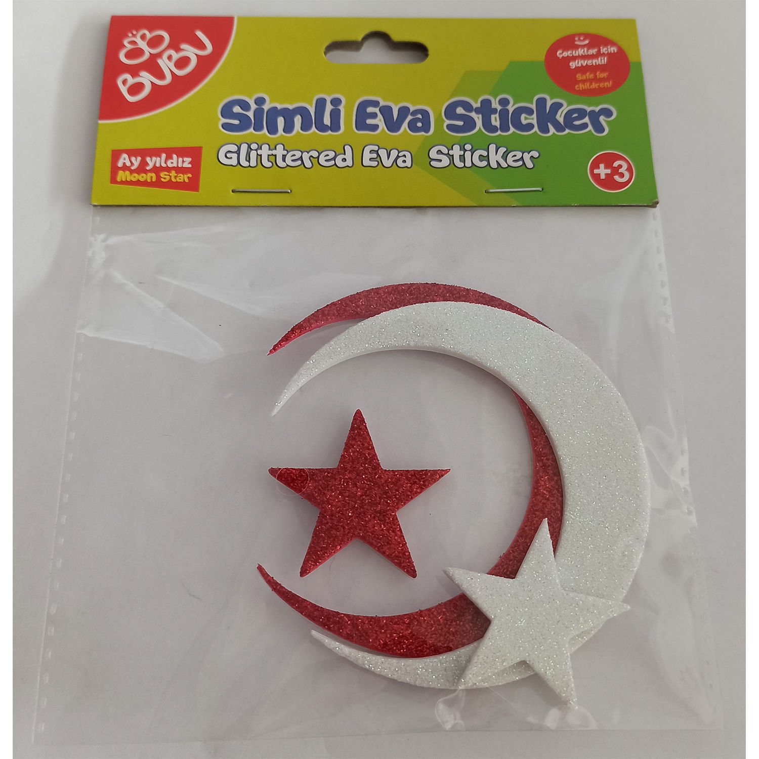 Bu-Bu Simli Eva Sitcker Ay Yıldız STS047