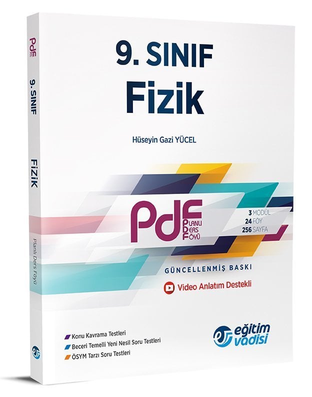 Eğitim Vadisi Yayınları 9.Sınıf Fizik Güncel PDF Planlı Ders Föyü