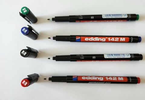 Edding Asetat Kalemi̇ (E-142M) 4 Renk Set