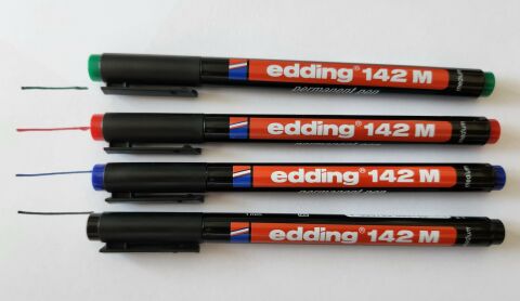 Edding Asetat Kalemi̇ (E-142M) 4 Renk Set