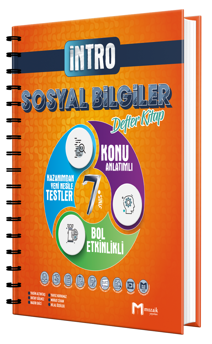 Mozaik Yayınları 7. Sınıf Sosyal Bilgiler Intro Defter