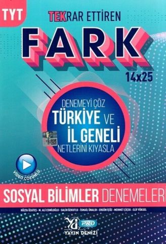 Yayın Denizi TYT Sosyal Bilimler Fark 14 x 25 Tekrar Ettiren Denemeleri