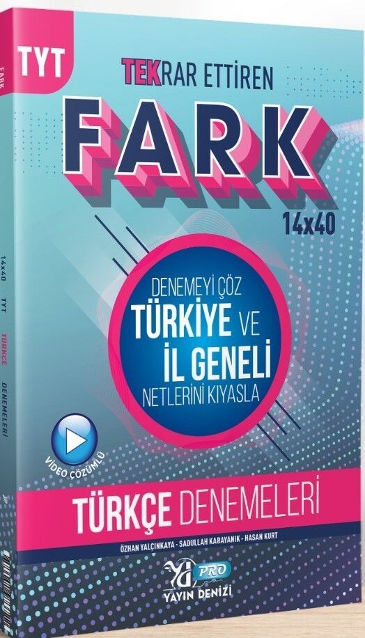 Yayın Denizi TYT Türkçe Fark 14 x 40 Tekrar Ettiren Denemeleri