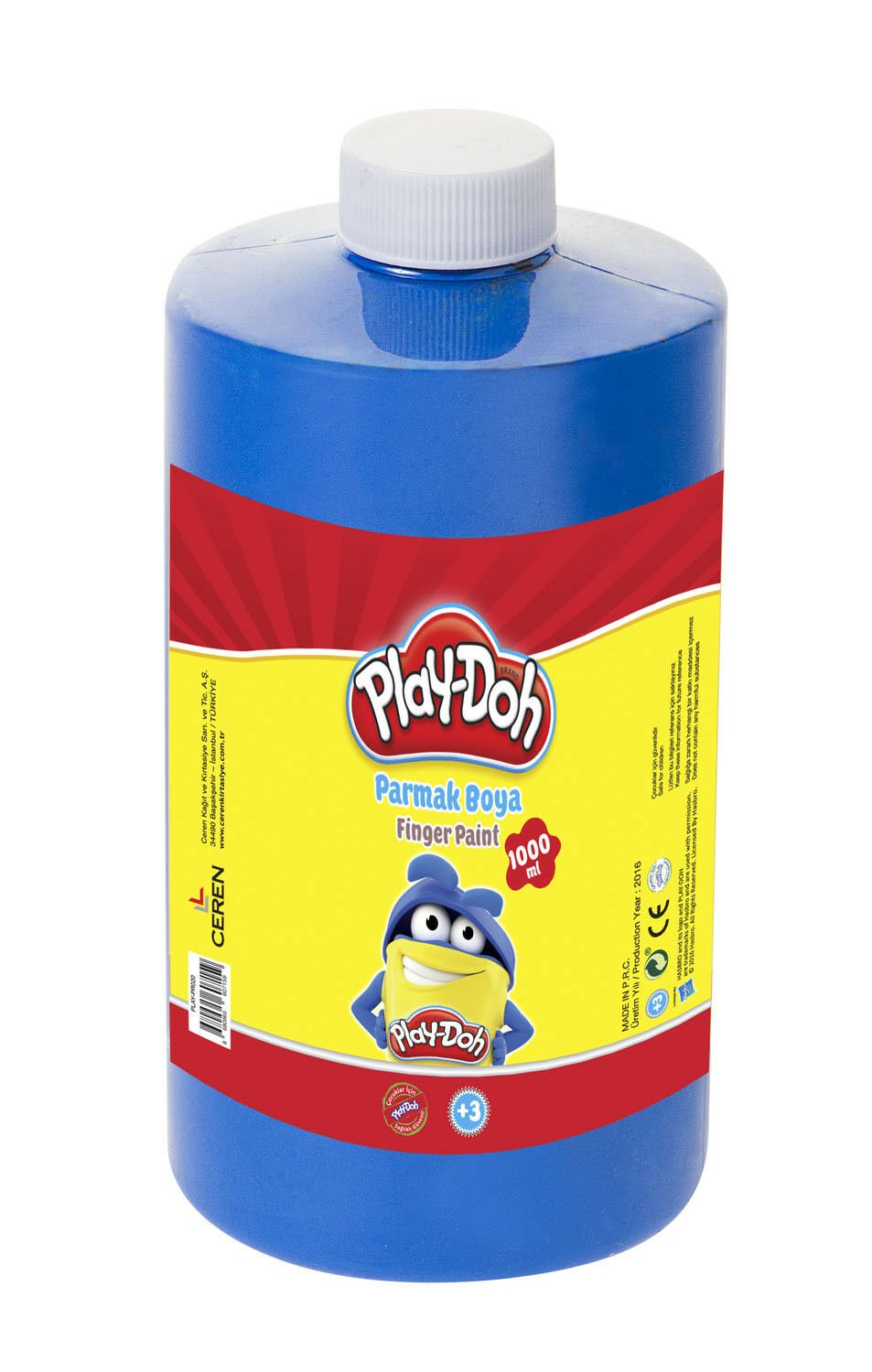 Play-Doh Parmak Boyası 1000ml Mavi PR020