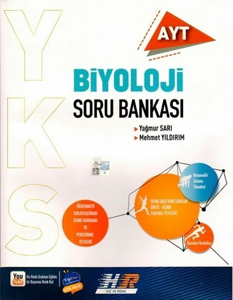 Hız ve Renk Yayınları AYT Biyoloji Soru Bankası