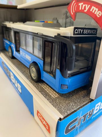 Ctoys Cıty Bus 1:16 Işıklı Sesli Şehir Otobüsü Mavi