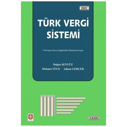 Ekin Yayınevi Türk Vergi Sistemi – Doğan Şenyüz