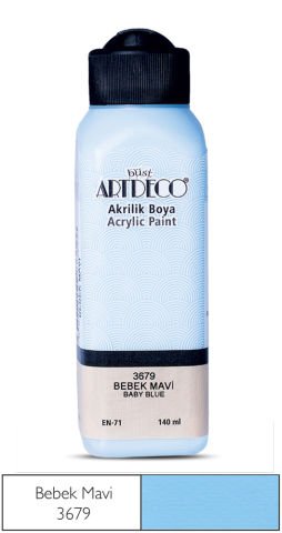 Artdeco Akrilik Boya 140ml Bebek Mavi 3679