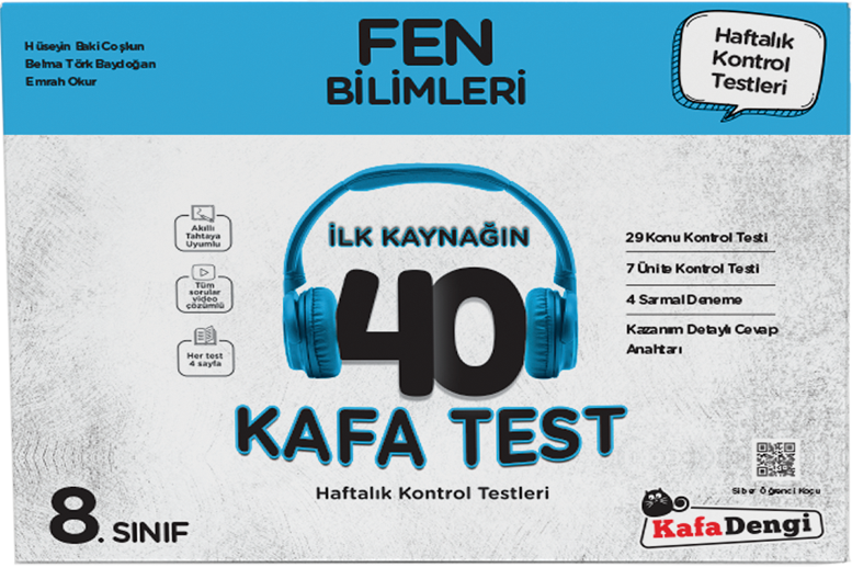 Kafa Dengi Yayınları 8. Sınıf Fen Bilimleri 40 Kafa Test