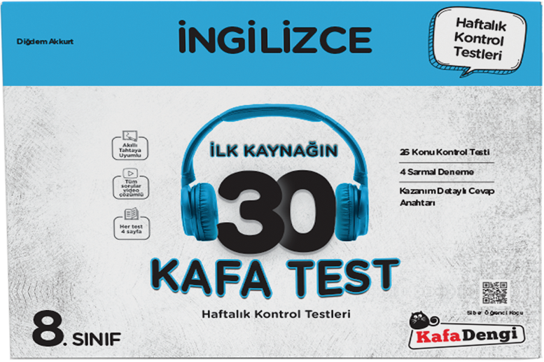 Kafa Dengi Yayınları 8. Sınıf İngilizce 30 Kafa Test