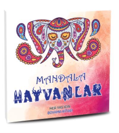 Mandala Hayvanlar Her Yaş için Boyama Kitabı