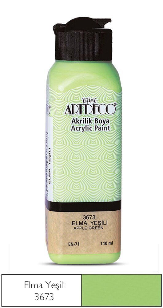 Artdeco Akrilik Boya 140ml Elma Yeşili 3673
