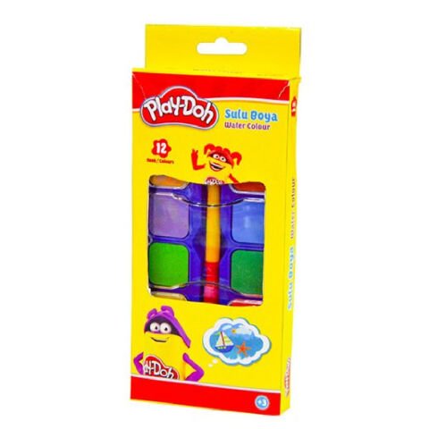 Play-Doh 12 Renk Suluboya 27mm SU009