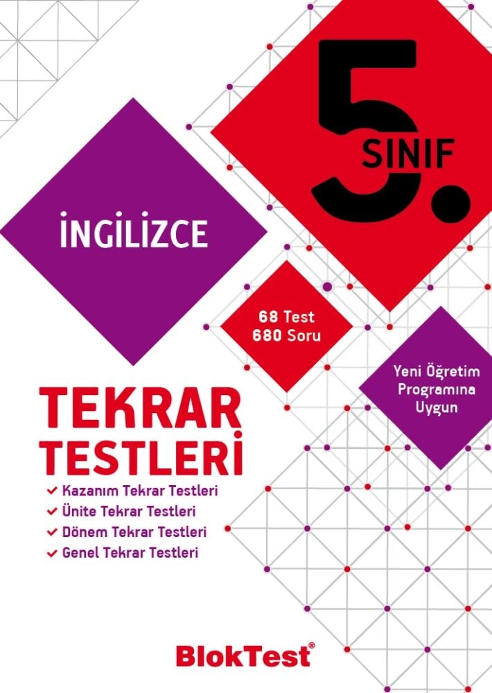 Bloktest Yayınları 5.Sınıf İngilizce Tekrar Testleri