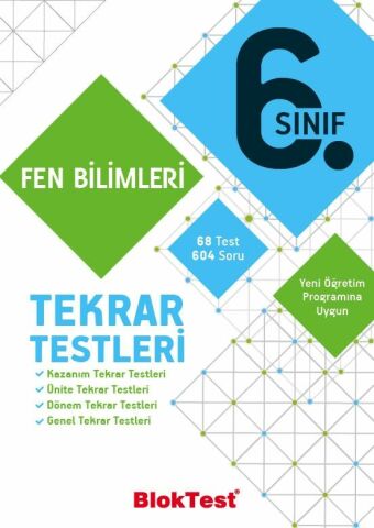 Bloktest Yayınları 6. Sınıf Fen Bilimleri Tekrar Testleri