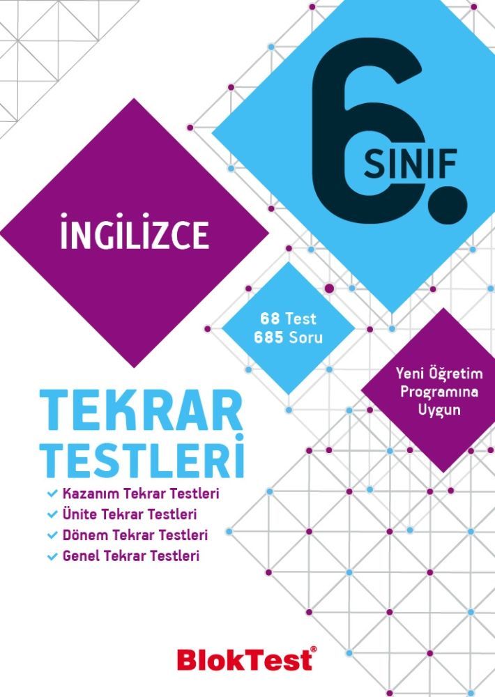 Bloktest Yayınları 6. Sınıf İngilizce Tekrar Testleri