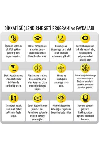 Dikkati Güçlendirme Seti Anasınıfı 3 Yaş - Osman Abalı