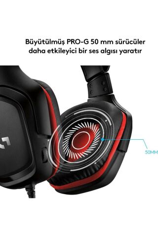 G G332 Stereo Kablolu Oyuncu Kulaklığı - Siyah