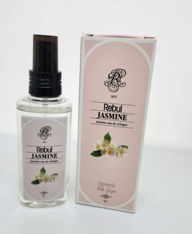 Rebul Jasmine 125ML Sprey Başlık Kutulu PVC Şişe Kolonya