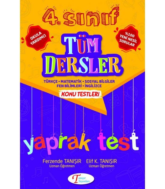 Tanışır Yayınları 4. Sınıf Tüm Dersler Konu Testleri