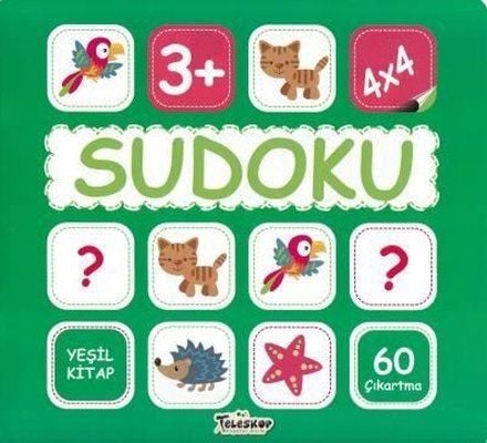 Teleskop Popüler Bilim Sudoku 4x4 - Yeşil Kitap