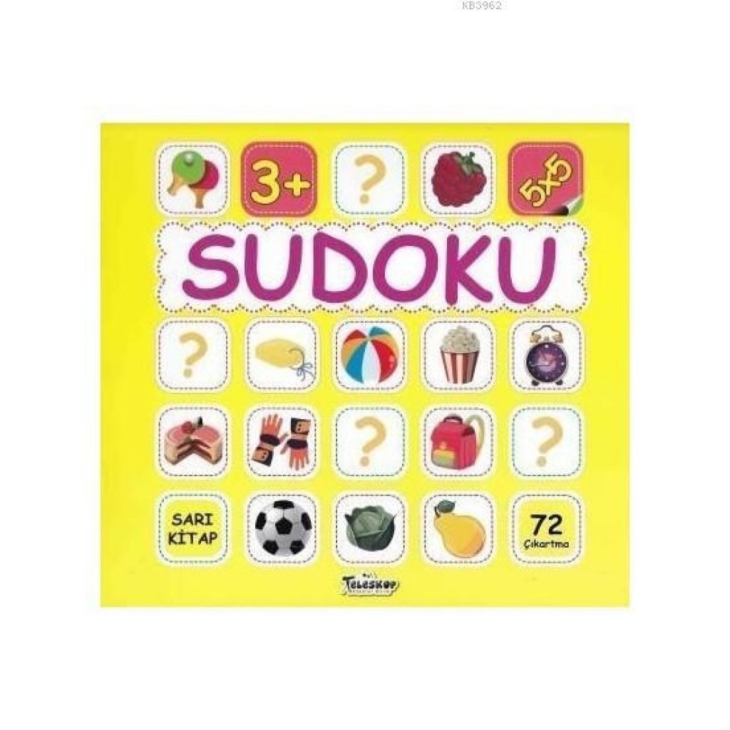 Teleskop Popüler Bilim Sudoku 5X5 Sarı Kitap