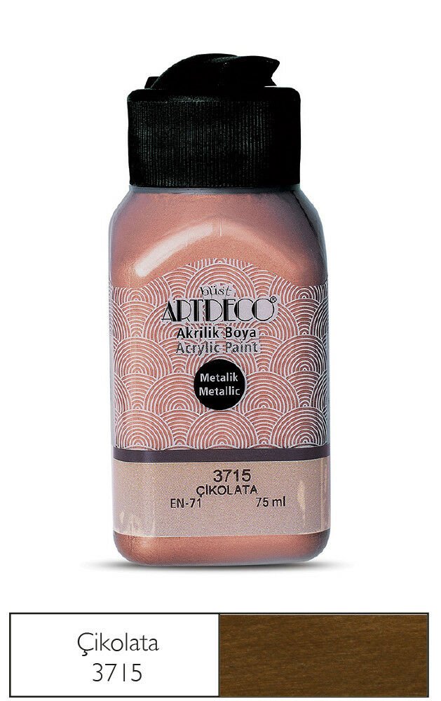 Artdeco Metalik Akrilik Boya 75ml Çikolata Kahve 3715