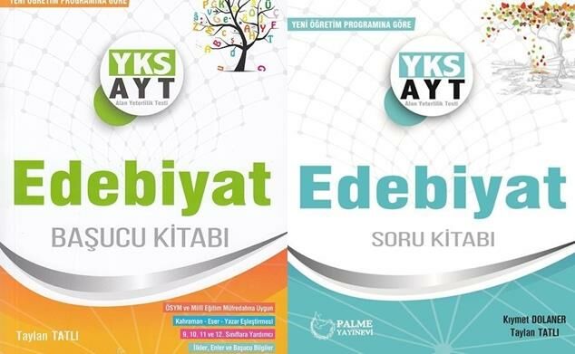 Palme Yayınları Ayt Edebiyat Soru Kitabı+Ayt Edebiyat Başucu Kitabı