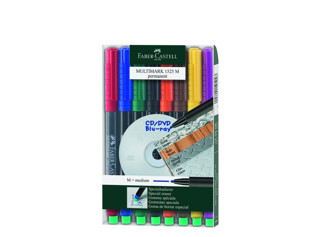 Faber-Castell Asetat Kalemi̇ 1525 8'li̇ Set