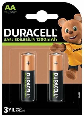 Duracell Şarj Edilebilir Pil 2'li AA 1300 mAh