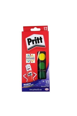 Pritt Suluboya 12 Renk Küçük Tablet