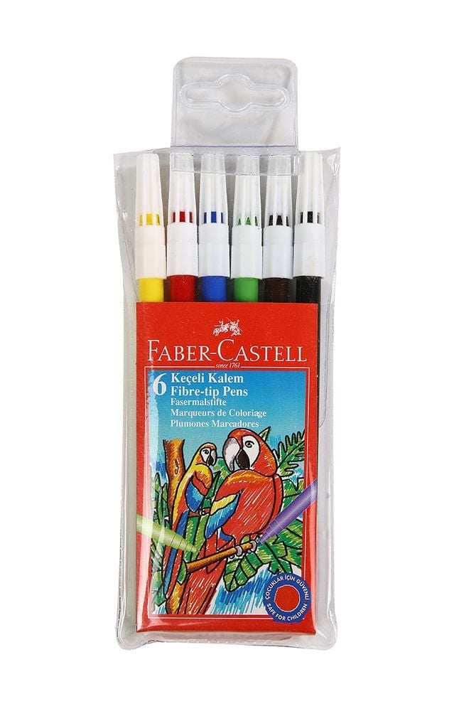 Faber-Castell Keçeli̇ Kalem 6 Renk