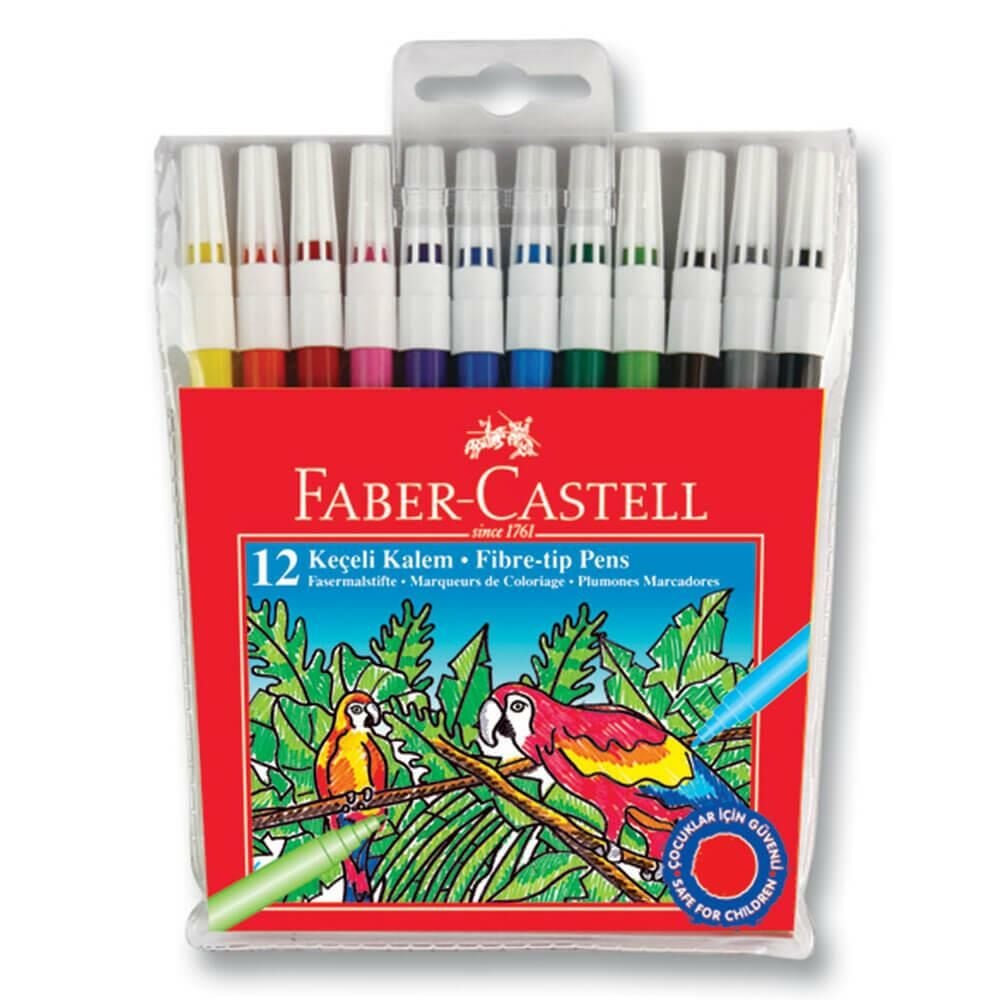 Faber-Castell Keçeli̇ Kalem 12 Renk