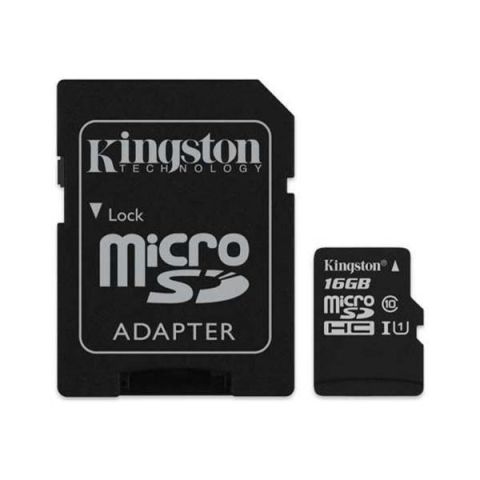 Kingston 16GB microSDHC Canvas Select Plus 100R A1 C10 Card + Adapter SDCS2/16GB