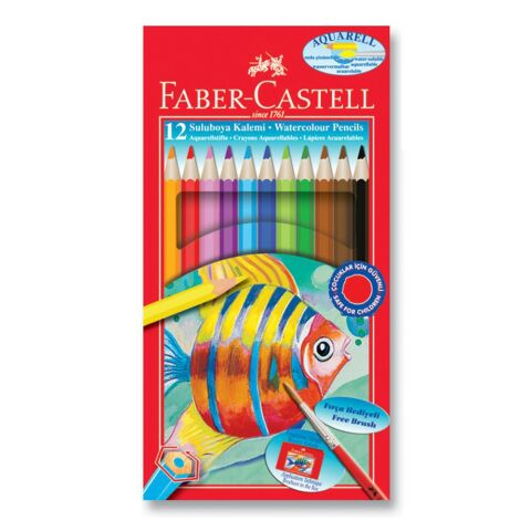 Faber-Castell Suluboya Kalemi̇ 12 Renk