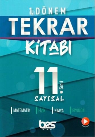 Bes Yayınları 11. Sınıf Sayısal 1. Dönem Tekrar Kitabı