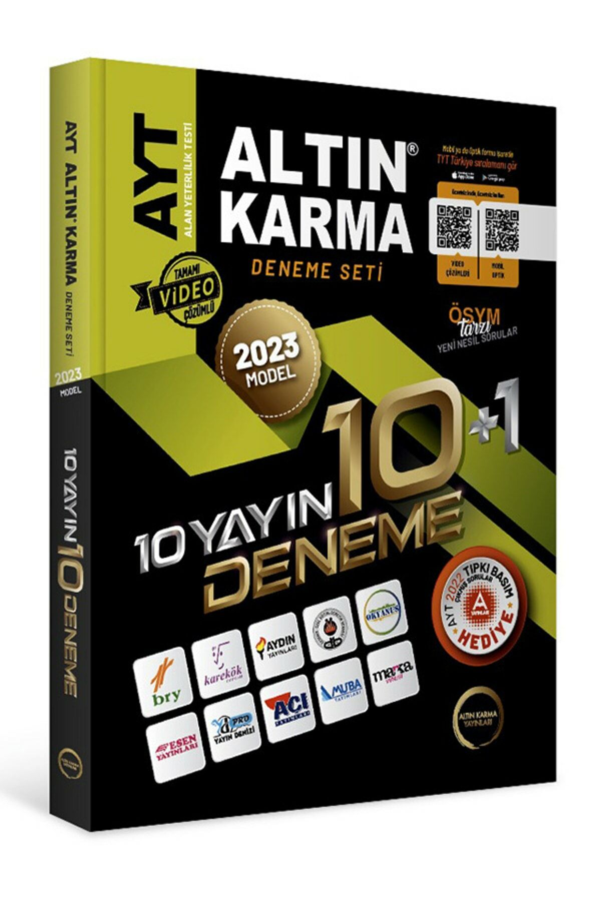 2023 Ayt 10 Farklı Yayın 10 Farklı Deneme + Son 1 Yıl Çıkmış Sorular Hediye