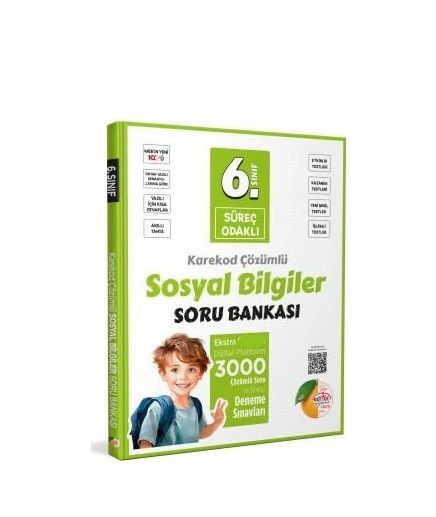 6. Sınıf Süreç Odaklı Sosyal Bilgiler Soru Bankası - Karekod Çözümlü