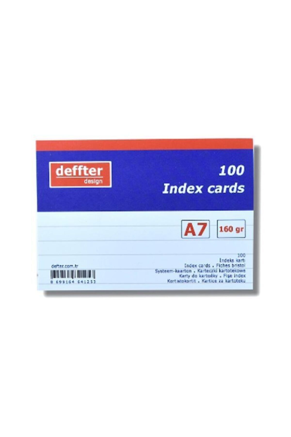 A7 Beyaz Çizgili Index Kartı
