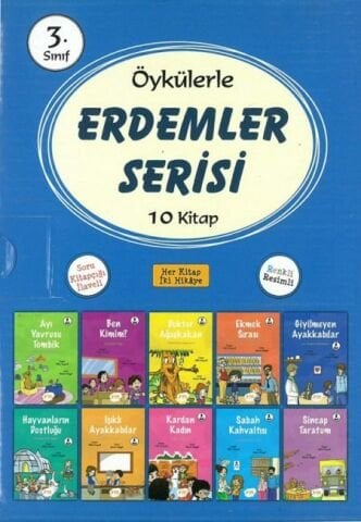 3.Sınıf Öykülerle Erdemler Serisi 10 Kitap-Ülkü Duysak