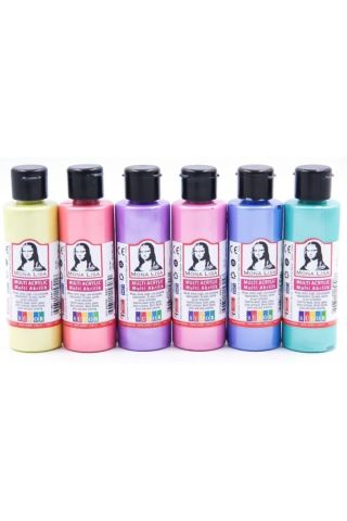 Mona Lisa Multi Akrilik Boya 6 Metalik Renk X 70 ml Şişe