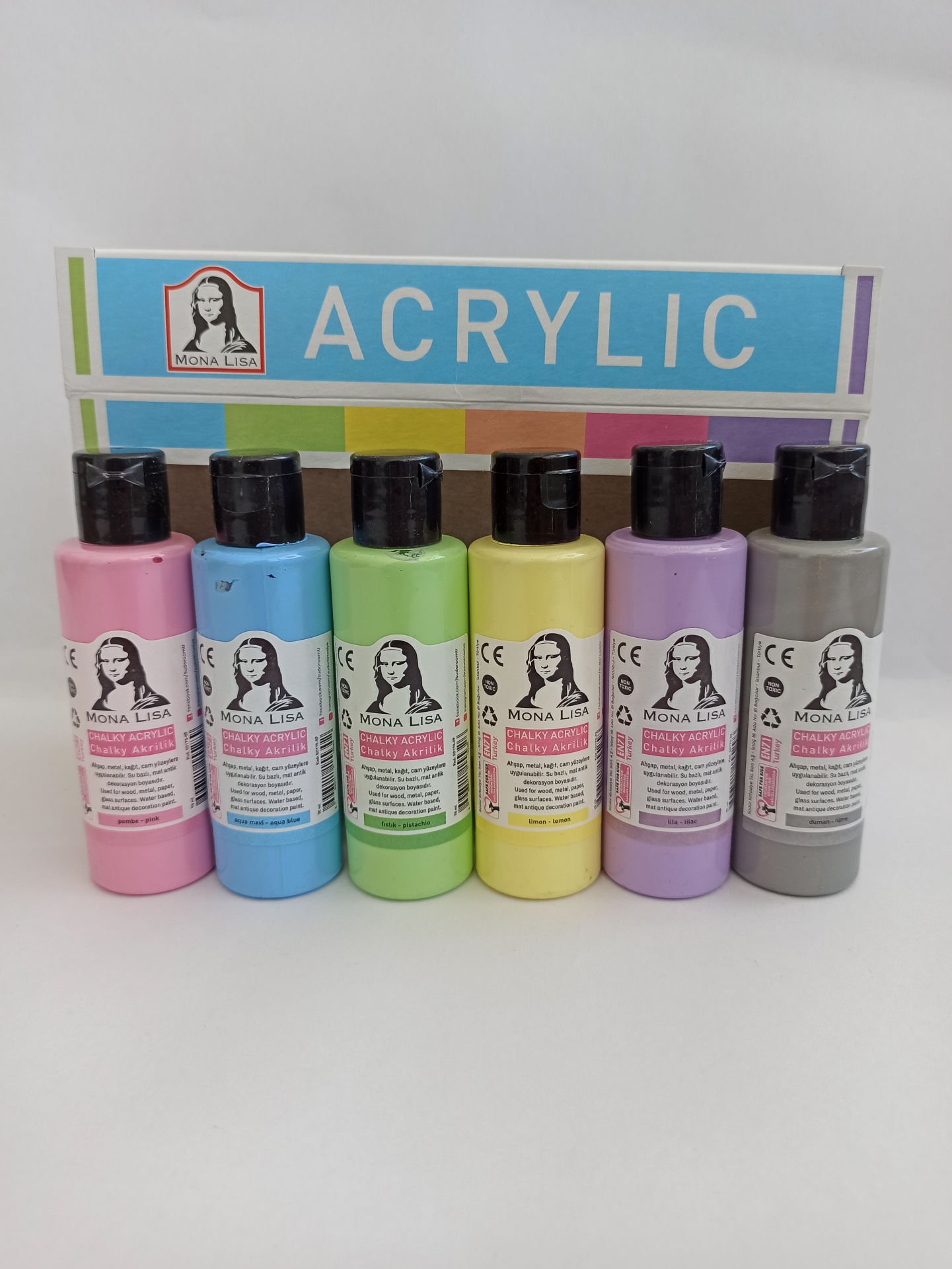 Südor Monalisa Akrilik Boya 6 Renk 70Ml Set Chalky